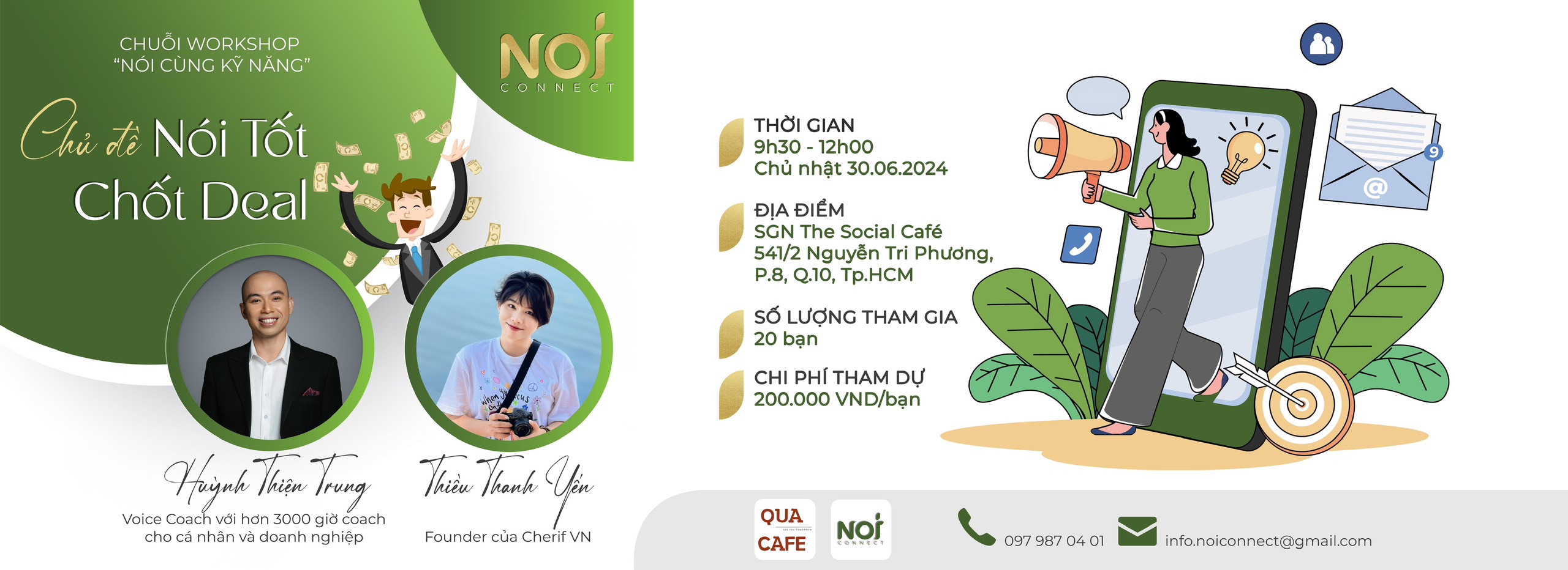 Banner sự kiện WORKSHOP "NÓI TỐT CHỐT DEAL"
