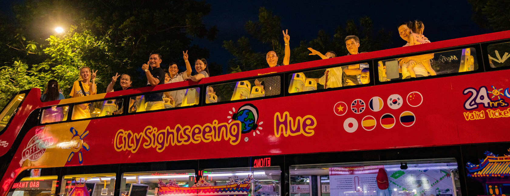 Banner sự kiện Xe buýt hai tầng Huế của City Sightseeing