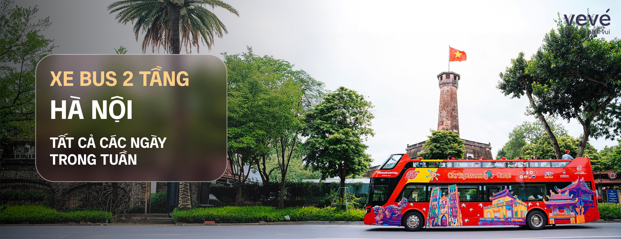 Banner sự kiện Xe buýt hai tầng Hà Nội Của Sightseeing