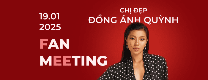 Banner sự kiện Fan Meeting của Đồng Ánh Quỳnh