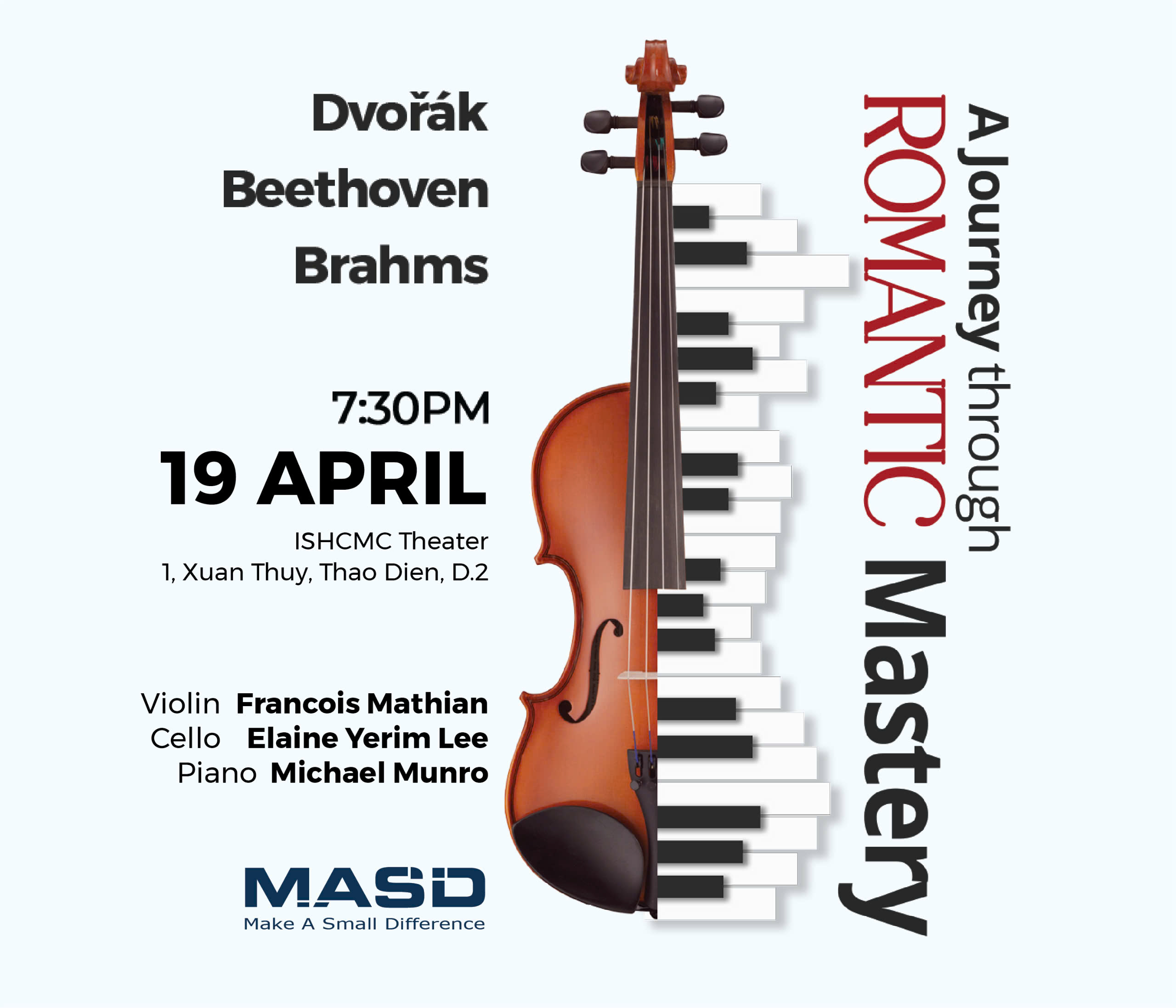 Hình ảnh 1 của sự kiện Concert "A Journey Through Romantic Mastery"