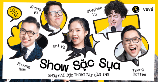 Hình ảnh 1 của sự kiện SHOW SẶC SỤA - Show Hài Độc Thoại Saigon Tếu Tại Cần Thơ