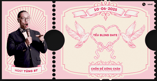 Banner sự kiện Tếu "Blinded Date": Tình Yêu Mù Quáng