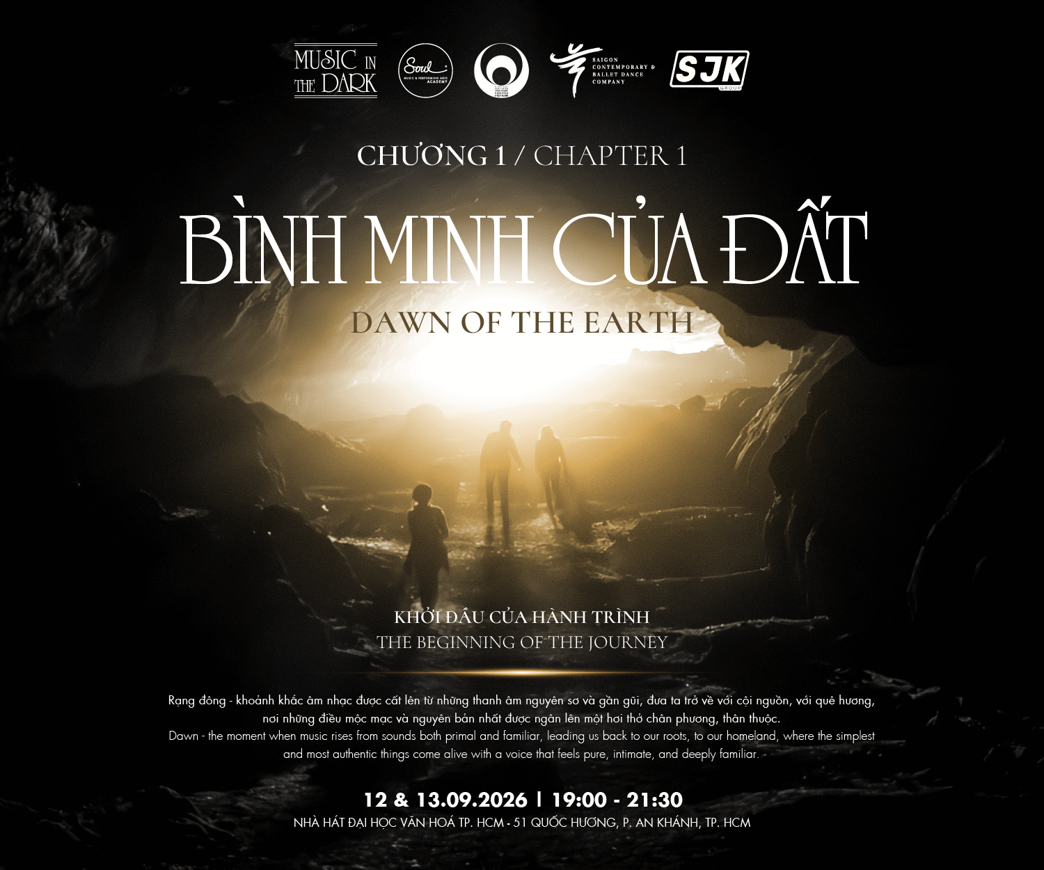 Hình ảnh 1 của sự kiện MUSIC IN THE DARK 2026 | TRỜI CỦA TA! ĐẤT CỦA TA!