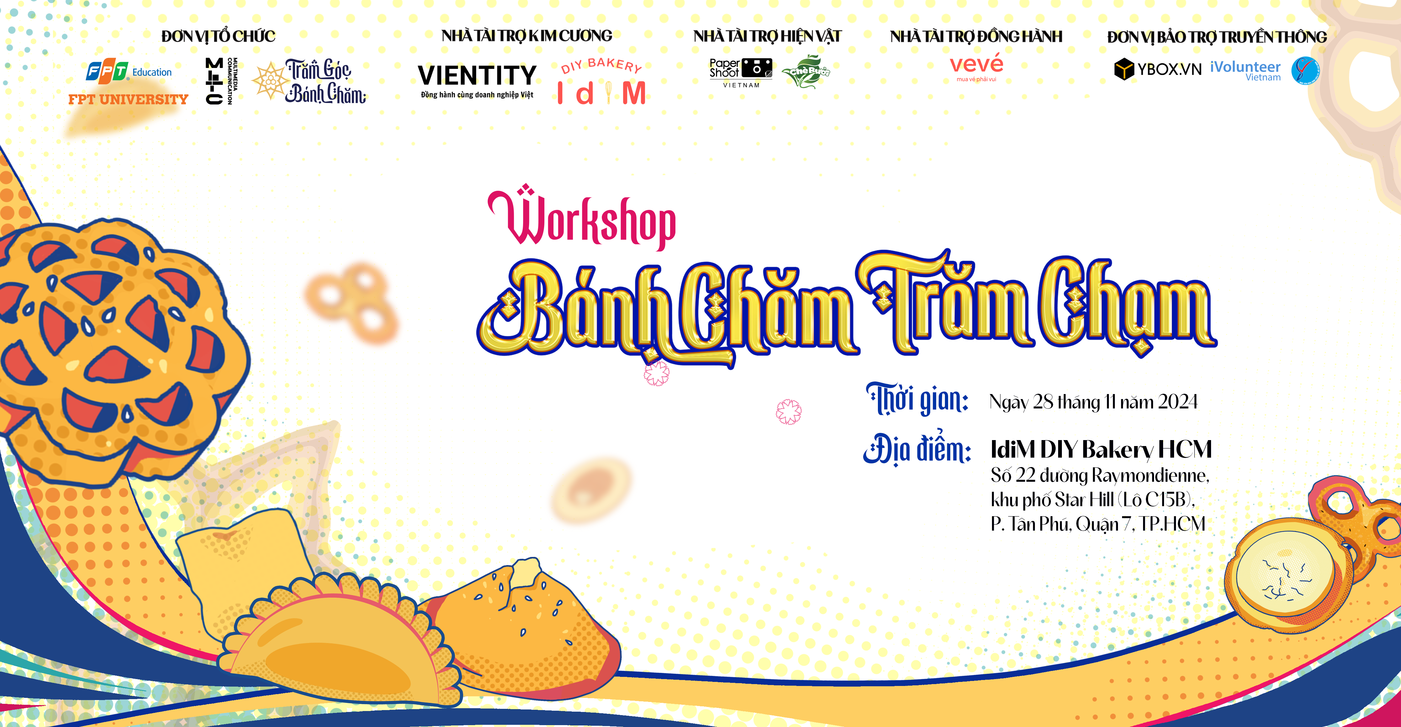 Banner sự kiện Workshop làm bánh dân gian: “Bánh Chăm Trăm Chạm”