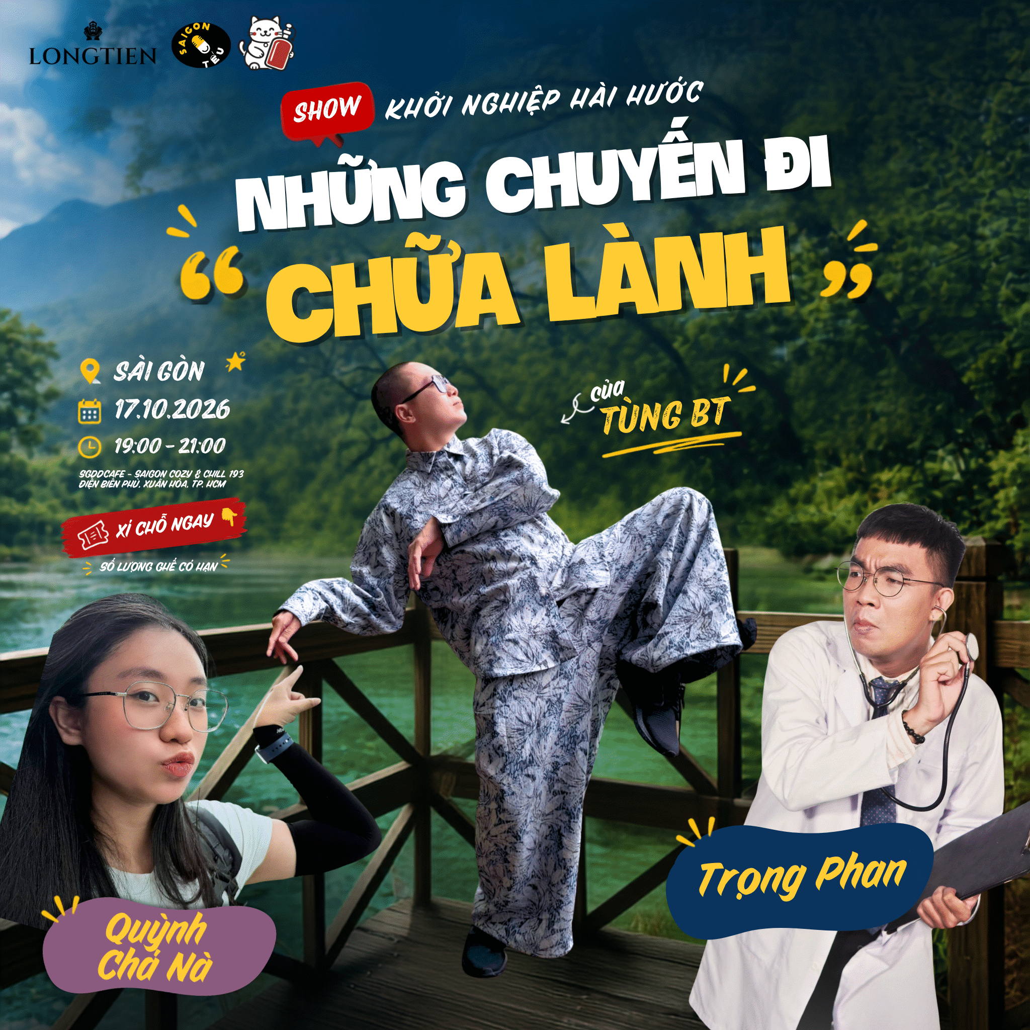 Hình ảnh 1 của sự kiện SHOW KHỞI NGHIỆP HÀI HƯỚC SÀI GÒN THÁNG 10: NHỮNG CHUYẾN ĐI CHỮA LÀNH CỦA TÙNG BT