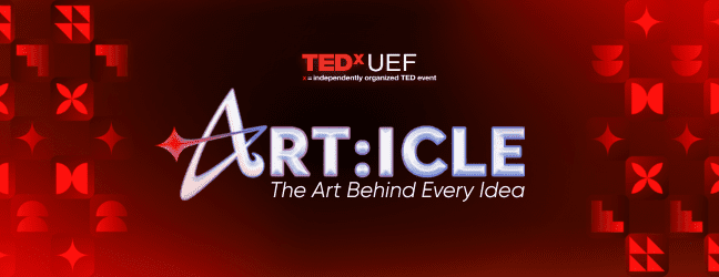 Banner sự kiện TEDx UEF 2026: ART:ICLE