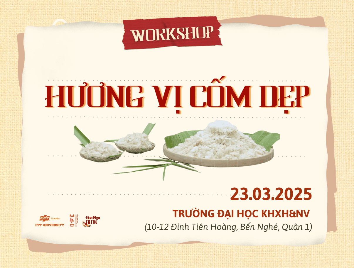 Hình ảnh 1 của sự kiện WORKSHOP “HƯƠNG VỊ CỐM DẸP”