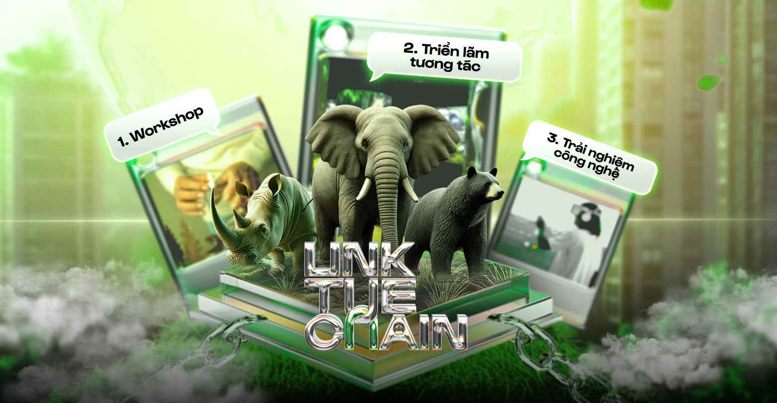 Banner sự kiện Triển lãm tương tác "Link the Chain"