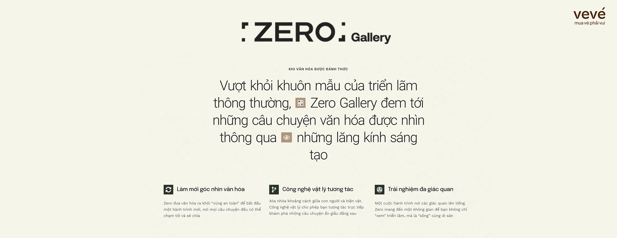 Banner sự kiện Zero Gallery
